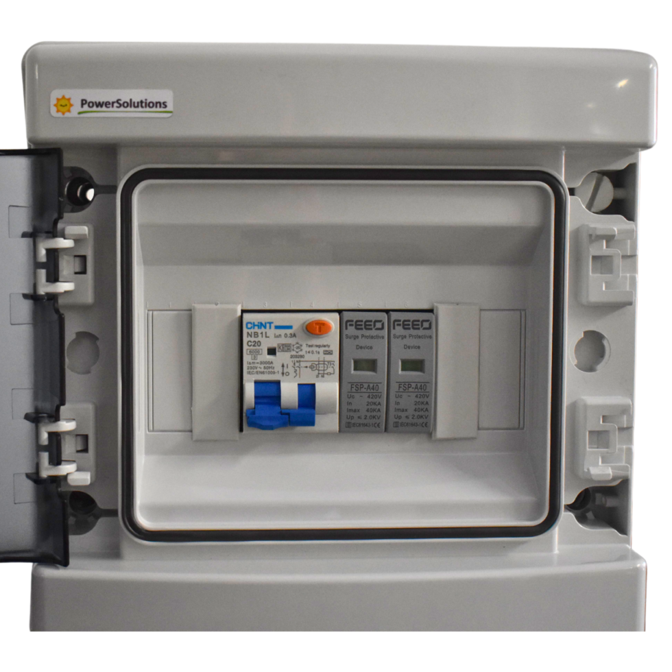 Quadro di Protezione Monofase 1-6kW